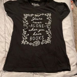 Black Reading Graphic Tee
